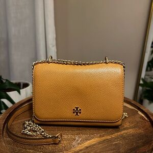 Tory Burch Tan Leather Crossbody Bag